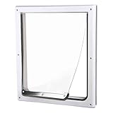 Trixie Pet Products 2-Wege-verriegelbare Hundetür, mittlere bis große Hunde, Weiß, Medium - Extra Large