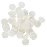 Lurrose 200 Stück Aromatherapie Ersatzpads aus Sicherer Baumwolle Rund Saugfähige Diffuser Nachfüllpads für Ätherische Öle Geeignet für Aromatherapie Halsketten und Duftanhänger