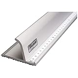 VictoR Bar Schneidelineal 50cm aus Aluminium Profi-Ausführung rutschsicher - Metall Lineal - Aluminium Lineal - Schneidelineal mit Stahlkante - Stahllineal 500mm - Lineal 50cm - Schneiderlineal