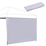 BONTEC 3 x 3 m Seitenteil/Seitenwand ohne Fenster für Pavillon Faltpavillon, Wasserdicht, Ohne Vordach, Terrasse, Balkon, Schutzhülle für Outdoor