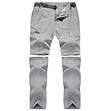 CARWORNIC Herren Wanderhose Zip Off Atmungsaktiv Abnehmbar Trekkinghose Sommer Outdoorhose Leichte Schnell Trockend Funktionshose wasserdichte Frühling Herbst Angelhose Kletterhose