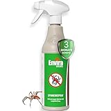 Envira Spinnen-Spray - Spinnenabwehr für Außen und Innen - 500ml - Anti Spinnenspray mit Langzeitwirkung - Spinnen vertreiben im Haus & im Garten - Geruchlos & Auf Wasserbasis