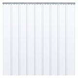 Qulamrdk Glatter PVC-Türvorhang, Transparent Streifenvorhang Industrievorhang Vorhang Streifenvorhang Transparent Geeignet für Gare Garage -Aufbewahrungsraum(105x230cm/41.34x90.55in)