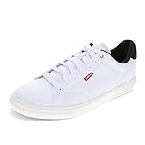 Levi's Carter Sneaker für Herren, Weiß/Schwarz, 43 EU