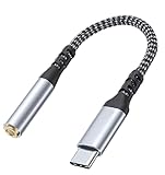 Smays USB C auf Kopfhöreranschluss-Adapter, TRRS Audio AUX 3,5 mm auf USB C