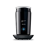 Philips SENSEO® Milk Twister – Milchaufschäumer für heißes und kaltes Milchaufschäumen für 2 Cappucinos, Antihaftbeschichtung, 500 Watt, 0.12 Liter, ‎15.1 x 15.1 x 21.7 cm, schwarz (CA6500/60)