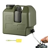 Whnbuij Tragbarer Wassertank, 20 Liter Speichertank | Camping Wasserspeicherkaraffe mit Wasserhahn | Outdoor Wandern Picknick Überleben