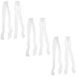 Cabilock 6 Rollen Schweinebindeseil Küchengarn Zum Kochen Baumwollfleischnetz Wurstnetz Füllrohre Netzwerk Salaminetz Wursthülle Verpackungswerkzeug Elastisches Fleischnetz Weiß