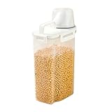Generisch Getreidevorratsglas, Getreidebehälter, Wasserdichte Vorratsbehälter mit Messbecher - 2,5 -l -Getreideorganisator mit großer Kapazität, Lebensmitteleimer für Restaurant, Bauernhof, Zuhause