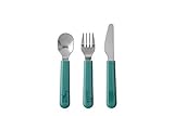 Kinderbesteck-Set Mepal Mio 3-teilig - deep turquoise