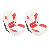 AKLOSIPY 2pcs Yacht Captain Sitze Falten den Bootssitz Klapper Bootssitz Faltbare Bootssitze Wasserfestes Sonnenschutz mit Hoher Dichte Schaum