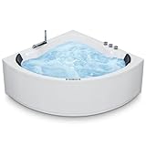 AQUADE Whirlpool Badewanne - Eckbadewanne 150x150 cm - Unikales Whirlpool-Erlebnis nach Ihren Wünschen - Wählen Sie Ihre perfekte Wanne oder Whirlpool -Ihre individuelle Wahl für Wellness zu Hause