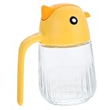 USMCPQVXN Glasölflasche Essig Menage Große Kapazität Ölbehälter Öltopf Glas Ölbehälter Essigflasche Ölgläser für Küche Ölspender Behälter Glasdose mit Deckel Öl