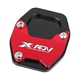 Für X-ADV750 XADV 750 NC750X NC 750X 2021 2022 2023 Motorrad CNC Kickstand Extension Pad Fuß Seitenständer Verlängerungsplatte(Red1)