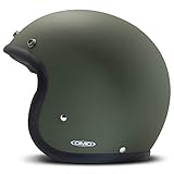 DMD Herren Jet-Vintage Motorradhelm, grün, XL