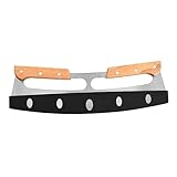 Ciieeo 1Stück Pizzaschneider mit Holzgriff Ergonomisches Design für Müheloses Spülmaschinenfest Küchenwerkzeug für Pizza