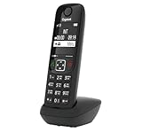 Gigaset AS690HX - DECT-Mobilteil mit Ladeschale - Fritzbox-kompatibel - hochwertiges Schnurloses Telefon für Router und DECT-Basis - kontrastreiches Display, schwarz [Deutsche Version] [Ohne Basis]