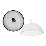 SOLUSTRE 2Stücke Lebensmittelabdeckung Faltbare Fliegenhaube Mit Metallnetz Für Lebensmittel Bei Picknick Und Restaurant