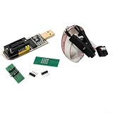 CH341A Programmierer für 24 25 SPI Flash mit für SOIC8 SOP8 Chip Adapter für Elektronik Hobbyisten (CH341A+ Testclip)