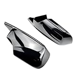 Rückspiegelgehäuse Für BMW E46 316i 318i 318d 320d 320i 323i 325i 328i 330d 330i ABS Rückspiegel Fall Tür Flügel Spiegel Abdeckung kappe Shell Gehäuse(Glossy Black)