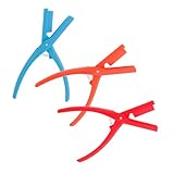 LOPUNER 3 Stück Beschussartefakt Garnelenschäler Garnelenschwanzschäler mit schälen kriechen Scheller werkzeug Langusten-Entveiner-Tool Krebsschäler Garnelen-Entferner Plastik