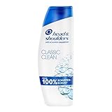 Head & Shoulders Classic Clean Anti-Schuppen-Shampoo 300ml zur Täglichen Anwendung, bis zu 100 Prozent Schuppenschutz, klinisch getestet, für jeden Haar- und Kopfhauttyp, sauberes Frischegefühl