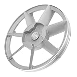 Toddmomy Aluminium Doppelzylinder Kompressor Pumpenflansch Riemenscheibe Einzelschlitz Air Pump Pulley Hochbelastbar Verschleißfest für Luftkompressor Motor