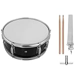 SHUAIGUO 12-Zoll-Trommel mit Stäbchen, Schultergurt, Trommelschlüssel, Schlaginstrument für Studenten, Anfänger, Walking Snaredrum, tragbares Snare-Set
