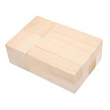 Gadpiparty 10 Stück Basswood Schnitzholz Unbehandelte Lindenholzblöcke Glatte Oberfläche Stabile Holzklötzchen zum Schnitzen Basteln und DIY Kunst für Erwachsene