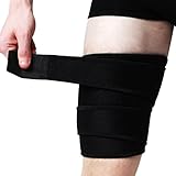 Goosom Oberschenkelschutz Oberschenkel Bandage Kompression mit Klettverschluss Verstellbar und Rutschfest,Oberschenkelbandage Unterstützung für Verhindern Muskelzerrungen T45D