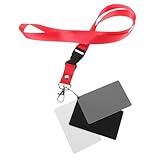 DIYEAH Graukarte für Weißabgleich Belichtungsreferenz Tragbare und wasserdichte Fotokarte für Präzise Belichtungsmessung Fotografie und