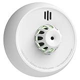 X-Sense funkvernetzter Hitzemelder mit versiegelter 10-Jahres-Batterie und einfacher Installation, Wärmemelder kompatibel mit Basisstation, XH02-M, 1-Pack
