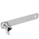 TP Europe Dreikantschlüssel - Durchmesser 19mm - M12 - Pollerschlüssel für absperrpfosten - 3 kant schlüssel/feuerwehrschlüssel - DIN 22417 | Pfostenschlüssel, Pollerschlüssel - verzinktes Metall.