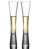 NUTRIUPS 145 ml-2 Stück Champagnergläser, mundgeblasenes klares Kristallglas, Champagnergläser, für Hochzeit, Einweihungsfeier, Toasting, Partys oder jeden Anlass