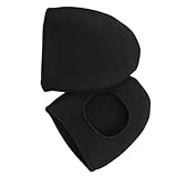 PENIKOKO 2 Stück wasserdichte Fahrrad Überschuhe Winddicht Halbschuh Überschuh mit Schutzfunktion Verstellbar Sicherer Sitz für Outdoor Radfahren Schwarz