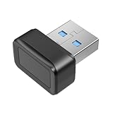 Fiorky USB-Fingerabdruck-Schlüsselleser FIDO U2F Windows Hello Biometrischer Fingerabdruckscanner Anti-Spoofing for PC oder Laptop