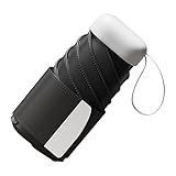 Regenschirm in Reisegröße – Regenschirm, Taschenschirm, Sonne, automatisch, faltbar, UV-Schutz, faltbar, tragbar, platzsparend, für , Pool, Gartenarbeit, Wandern, Wandern, Schwarz , Refer to