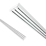 Home-Vision Gardinenschiene Vorhangschiene 2-läufig, 3-läufig oder 4-läufig (Serie X, 3-läufig, 140cm - nur Gardinenschiene) Aluminium, Inkl. Befestigungsmaterial, für Schiebevorhang