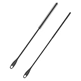 2 Stück Silikon Strohhalmbürsten, 6mm+8mm Silikon-Wasserflaschenbürste und Strohhalm-Reiniger-Set, Wiederverwendbar Trinkhalmbürsten Trinkhalm Reinigungsbürste mit Aufhängering (Grau)