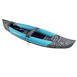 Verdickte PVC Aufblasbare Kanu, 2 Personen Faltbare Kajak Schnell Faltbar Design für Angeln Rafting Bootfahren (Doppelte Person)