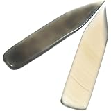 Mikikit Schmuckpflege 2 Stück Achat Polierer 7cm Poliermesser für Gold Silber und Kupfer für Oberflächenbehandlung von Ringen und Armbändern