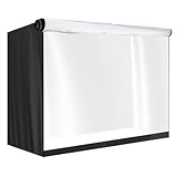 Doppelschichtiger Kaninchenkäfig-Staubschutz, Winter, rechteckig, für den Außenbereich, wasserdicht und staubdicht, transparentes Fenster-Hasenkäfig, Abdecktuch, verwendet für Kaninchen und