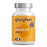 Vitamin D Sonnenvitamin - 400 Tabletten (13 Monate) - Laborgeprüfte 1000 IE Vitamin D3 pro Tablette - Unterstützt Knochen, Zähne, Muskeln und Immunsystem* - Ohne Zusätze