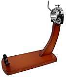 Fackelmann Professioneller drehbarer Schinkenhalter für Schinken und Schinken, Kiefer mit verchromten Beschlägen, natürliches Holz, 36,5 x 16,5 x 37,5 cm, 1 Stück