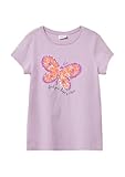 T-Shirt mit Print und Pailletten Flieder 128/134