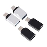 OSOLADY 4 Stück Teiliges USB C zu USB Adapter Kompakte C für Datenübertragung und Laden Vielseitig Einsetzbar für Smartphones und Laptops
