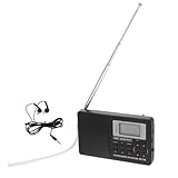 CAXUSD All-Band-Radio tragbares Radio tragbare radios Armbandradio Portable Radio Batteriebetriebenes Radio Stereo Radio digital-Radio Radio mit batteriebetrieben Radio für Ausflüge Black