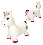 Bubble Store Einhorn Hüpftier für Kinder, aufblasbares Springtier, Tragfähigkeit bis max. 20 kg, fördert Gleichgewichtssinn, Springpferd für Kinder ab 18 Monaten