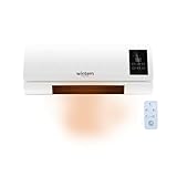 Avilia Elektrischer Wandkonvektor mit praktischer Fernbedienung und intuitivem LED-Display 2000 W – Oszillierende Flügel für eine gleichmäßige Wärmeverteilung und Timer bis zu 6 Stunden