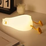 SALUOKE Nachtlicht Kinder, Enten Nachtlicht Baby, 3 Lichtmodi Stilllicht Baby Dimmbar mit Timer, Touch-Steuerung Silikon Enten Lampe, USB-Aufladbar Kinder Nachtlicht, Cute Nachtlicht Kinderzimmer Deko